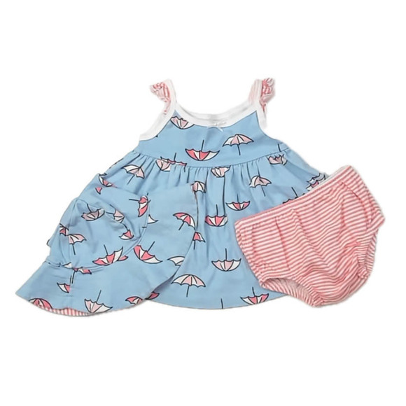 Gerber Other - Gerber Girls Blue | Pink Umbrellas Dress size: 3-6 Months